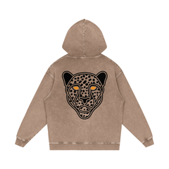 Snow Washed Loose Cotton Hoodie