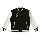 Two-Tone Fleeced Varsity Jacket