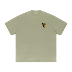 Streetwear Unisex 425G Heavyweight Solid Color Drop Shoulder Loose T-shirt