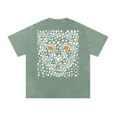 Snow Washed Oversized Cotton T-Shirt