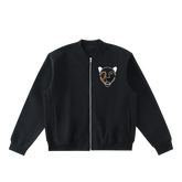 Essential Zip-Up Fleeced Varsity Jacket