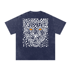 Snow Washed Oversized Cotton T-Shirt