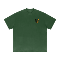 Streetwear Unisex 425G Heavyweight Solid Color Drop Shoulder Loose T-shirt