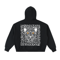 Fleeced Full-Zip Boxy Hoodie