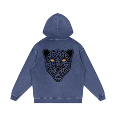 Snow Washed Loose Cotton Hoodie