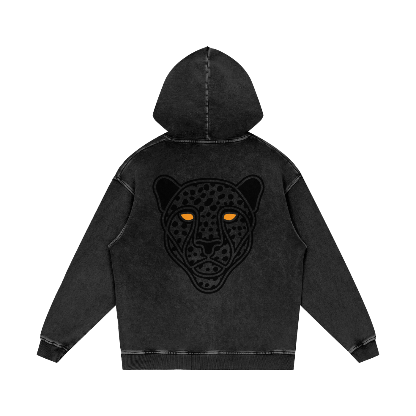 Snow Washed Loose Cotton Hoodie