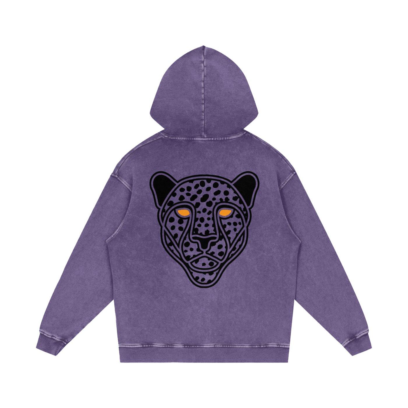 Snow Washed Loose Cotton Hoodie