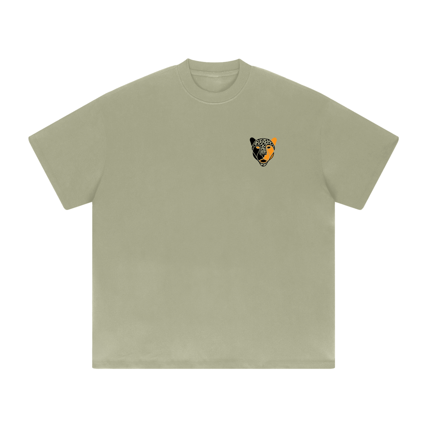 Streetwear Unisex 425G Heavyweight Solid Color Drop Shoulder Loose T-shirt