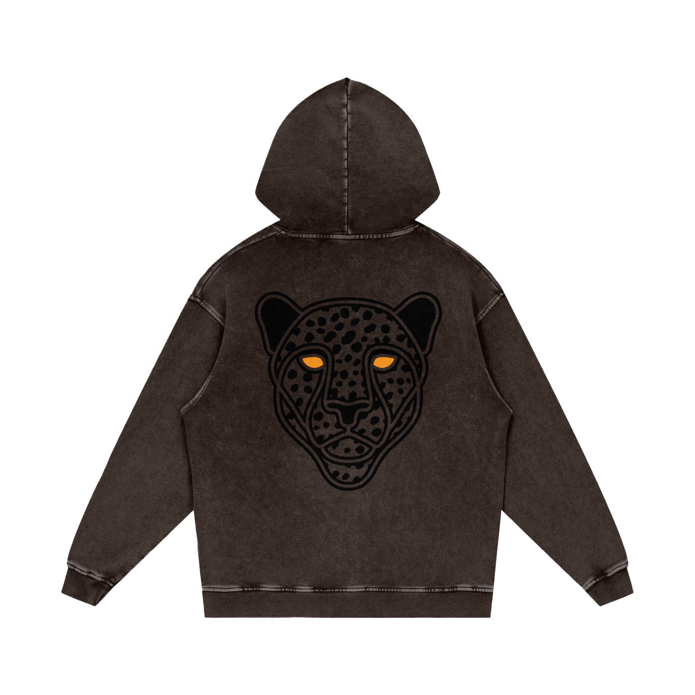Snow Washed Loose Cotton Hoodie