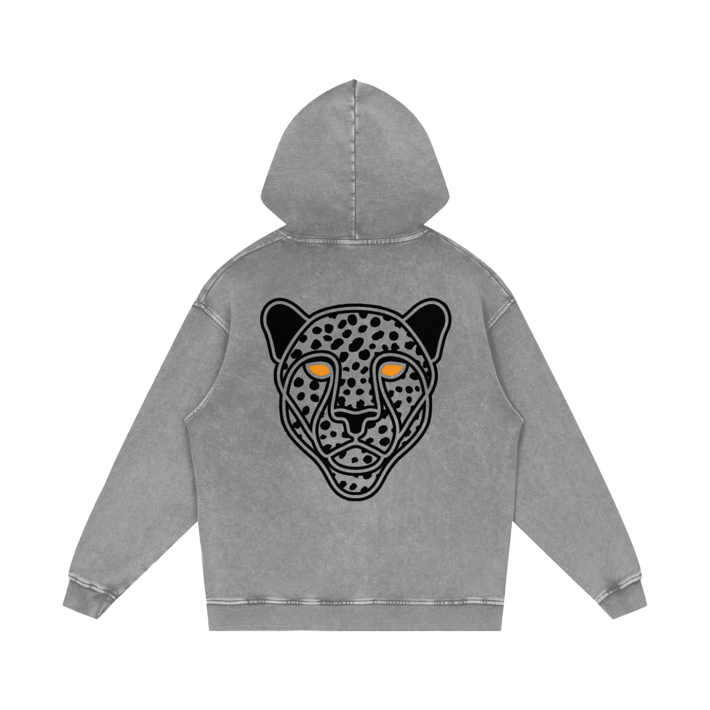 Snow Washed Loose Cotton Hoodie