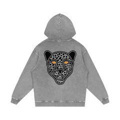 Snow Washed Loose Cotton Hoodie