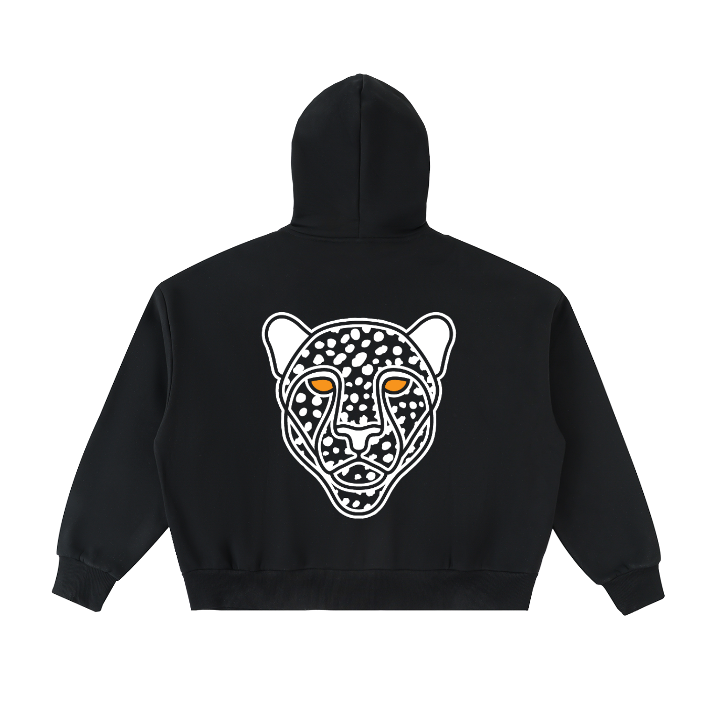 Fleeced Full-Zip Boxy Hoodie