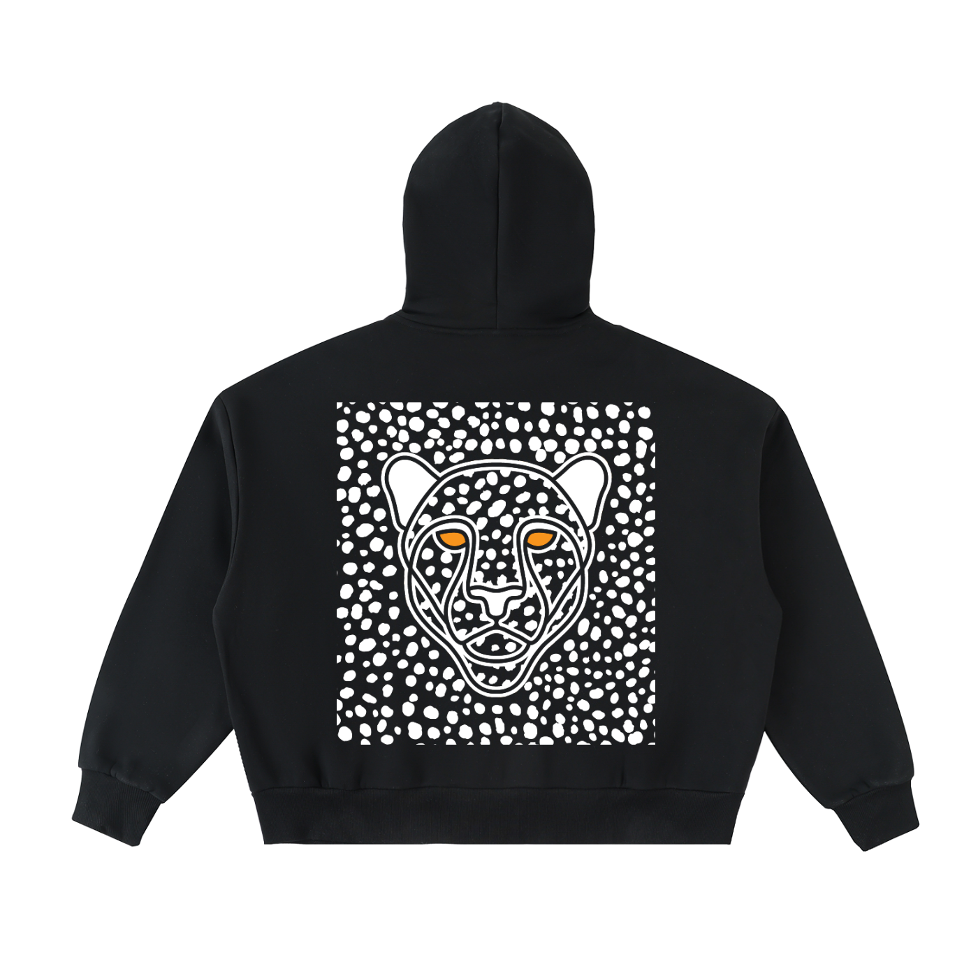 Fleeced Full-Zip Boxy Hoodie