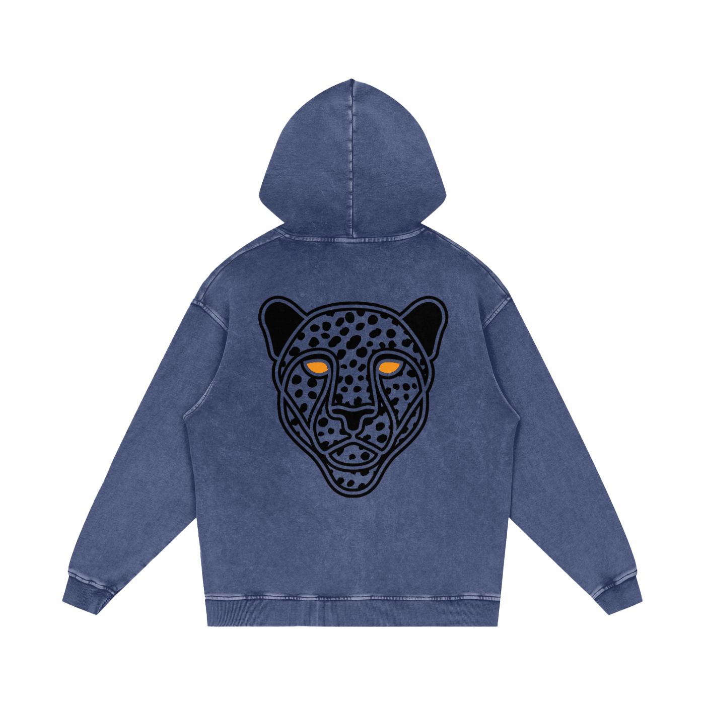 Snow Washed Loose Cotton Hoodie