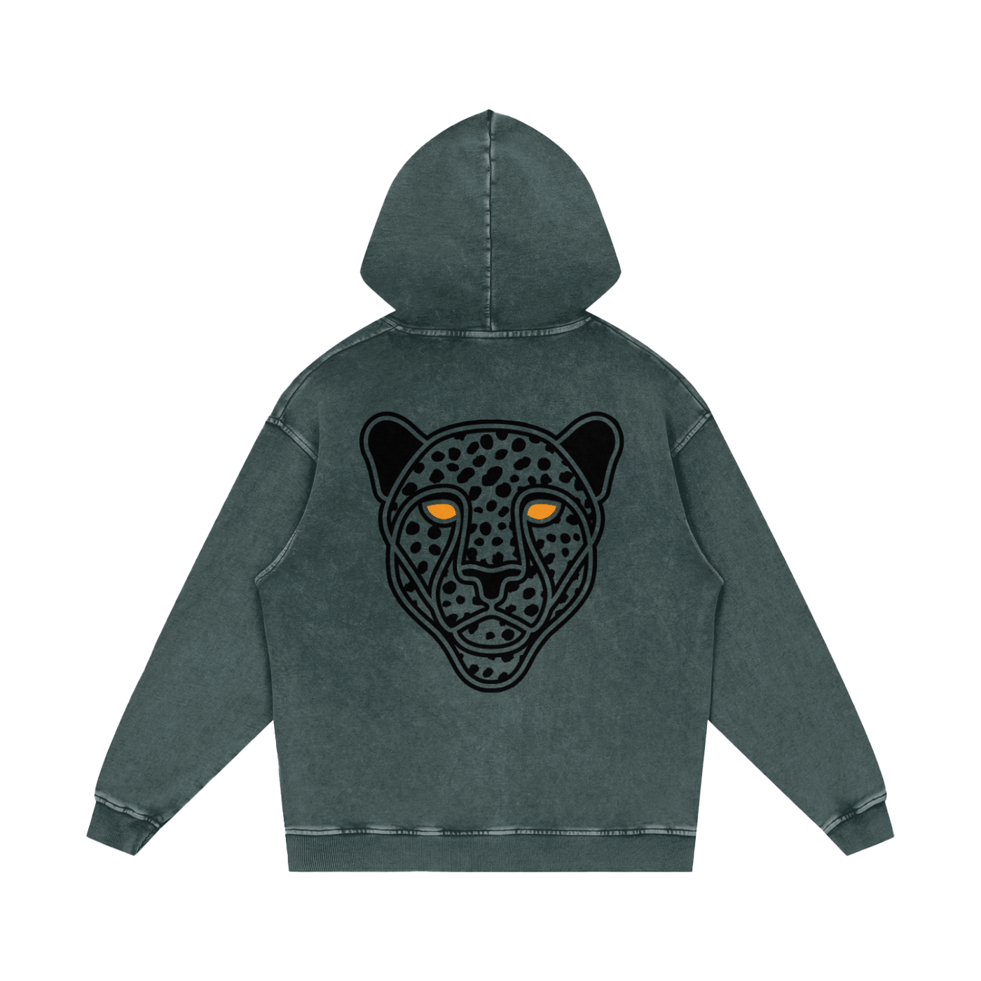 Snow Washed Loose Cotton Hoodie