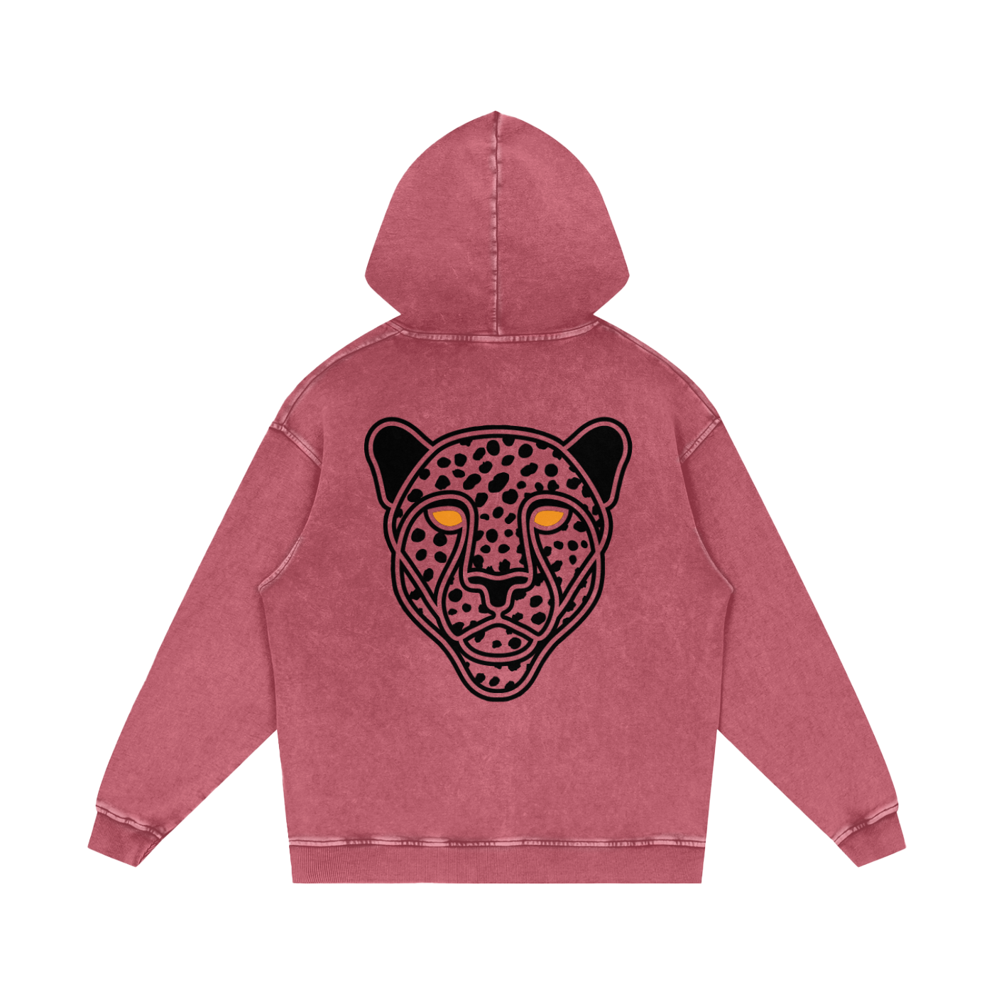Snow Washed Loose Cotton Hoodie