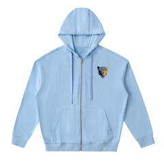 Drop-Shoulder Zip Up Hoodie